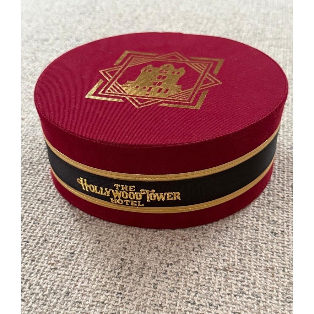 Disney Parks Hollywood Tower Hotel Bellhop Hat Red Tower of Terror Pillbox Hat